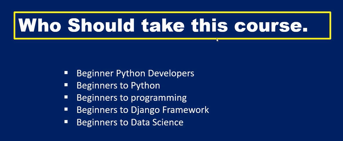 Python mega course